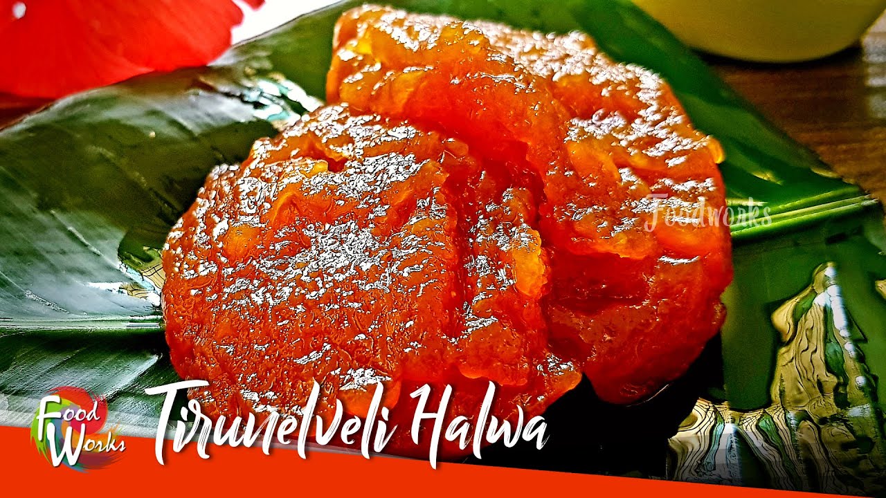 Tirunelveli Halwa Recipe | How To Make Tirunelveli Halwa Recipe | Iruttu Kadai Halwa | Foodworks