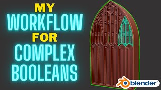 Workflow for Complex Booleans - Church Window