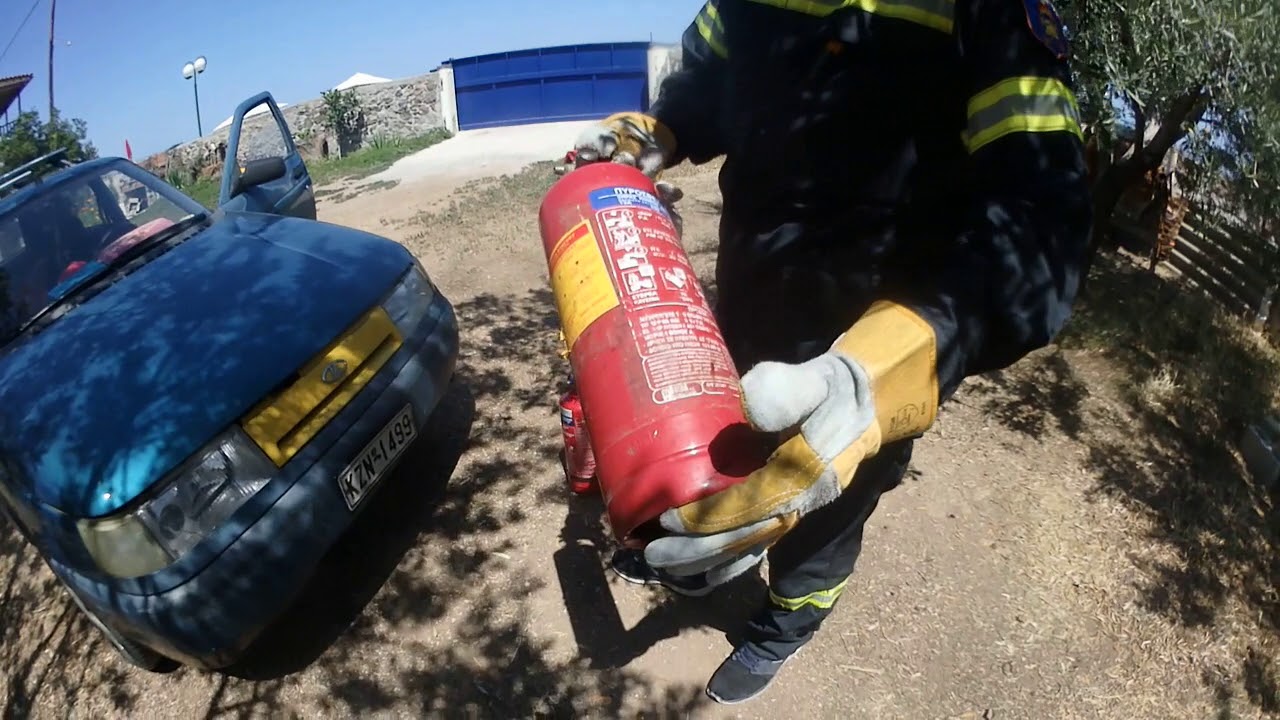 Τι κάνουμε αν το όχημα μας πάρει φωτιά - Πυρόσβεση -  πυροσβεστικα ειδη (vol.10)