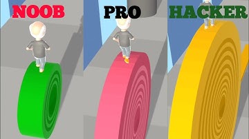 NOOB vs PRO vs HACKER in Layers roll - Max LEVEL Game - Layers Roll - Part 3