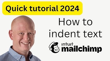 Mailchimp - How to Indent Text 💯