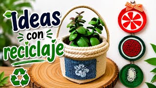 IDEAS USANDO RECICLAJE/DIY CON RECICLAJE