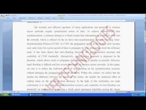 Time Synchronization Based on Slow Flooding in Wireless Sensor Networks