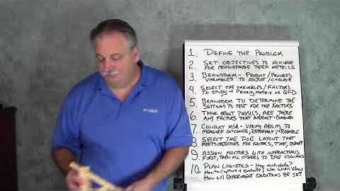 How to Design an Experiment - DOE
