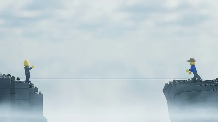 Looney Tunes: "Take one step on that rope and i'll cut it!" Lego Recreation