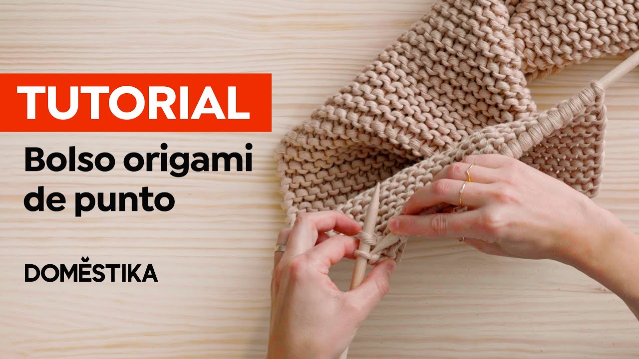 Cómo tejer un bolso origami paso a paso Patrón Gratis