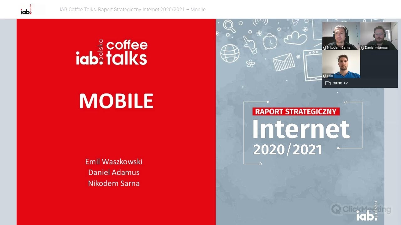 IAB Coffee Talks: Raport Strategiczny INTERNET 2020/2021- MOBILE MARKETING