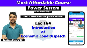 Lec 164 Introduction of Economic Load Dispatch || Power System || GATE