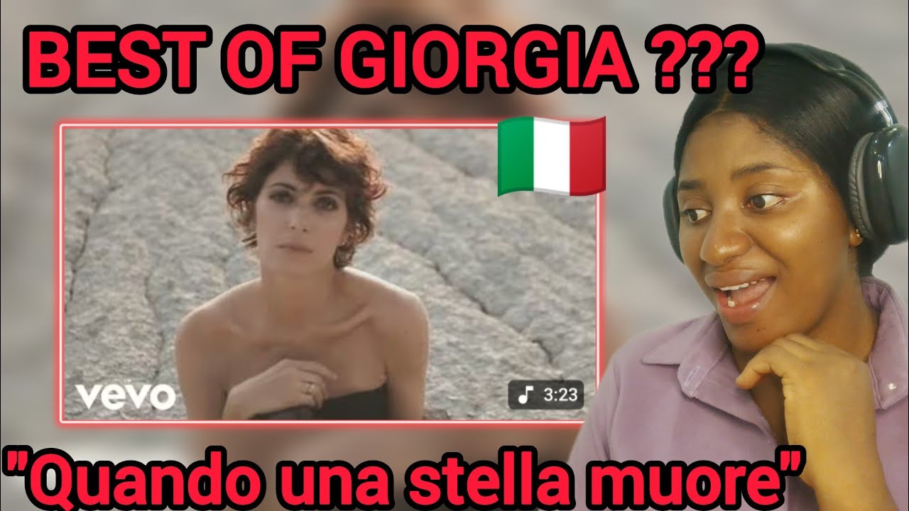 Foreigner Reaction To Giorgia - Quando una stella muore (Italian Music)