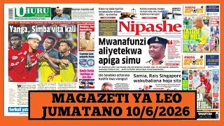 Magazeti ya leo Juni 10/2026 ijumatano/magazeti ya michezo leo asubuhi/jumatano/Simba vs yanga