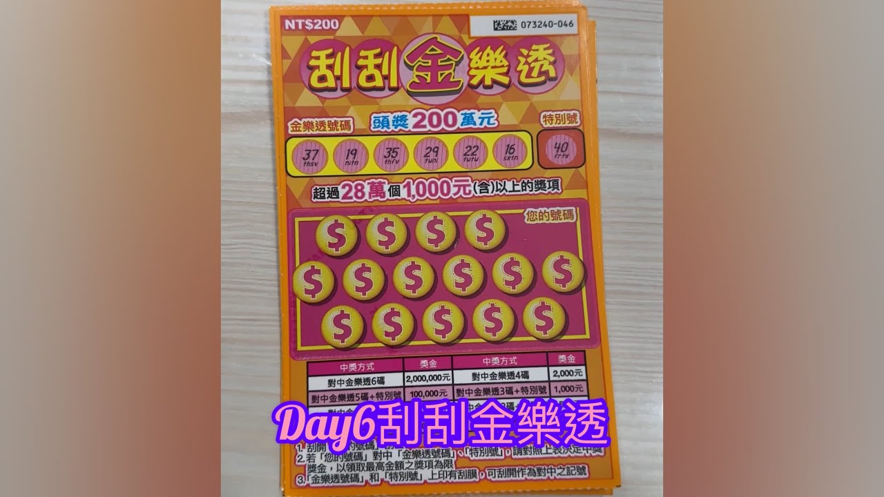 刮刮樂Day6 刮到中頭獎為止🔥🔥