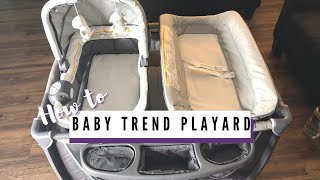 How To Put BABY TREND PLAYARD Pack N Play Together (2021) | Baby Product Tutorial | TheFortitudeFix