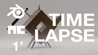 Blender - Dresser teapot - Timelapse