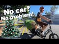 Car-Free Christmas: Hauling a 6ft Tree on an E-Cargo Bike