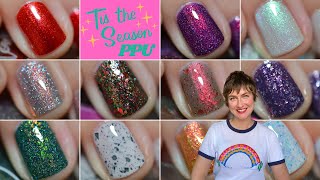 November 2022 Polish Pickup Nail Polish Swatches | 'Tis the Season PPU ❄️