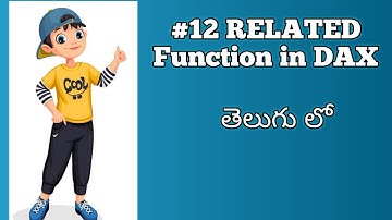 12) RELATED Function in DAX explained in Telugu | Power BI Telugu Tutorials