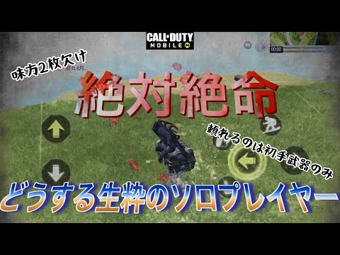 【CODモバイル　バトロワ】〜神回！！味方2枚欠け、武器は初手武器のみ、絶対絶命の状況で鬼無双〜