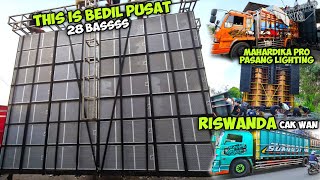 RISWANDA Cak WAN mendarat \u0026 Loading,,K5 MAXIMAL ngeri🔥Mahardika Pro mulai pasang Riging Lighting