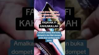 BACA DOA INI SEKALI SAJA UANG DI DOMPET TIDAK AKAN HABIS2 #doa #doamustajab