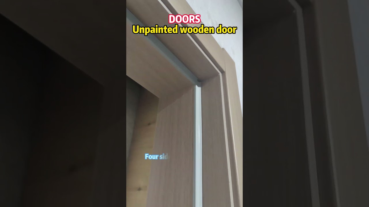 Lacquer free wooden door craftsmanship, detailed display! 