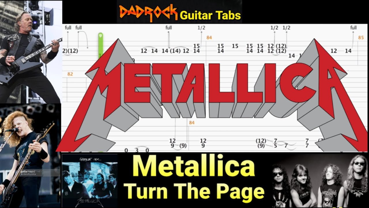 Turn The Page - Metallica - Guitar + Bass TABS Lesson