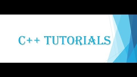 8. CPP Tutorials - Function without parameters
