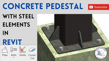 CONCRETE PEDESTAL | STEEL CONNECTION WORKS IN REVIT | STEP BY STEP TUTORIAL