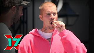 Justin Bieber Puffs On A Cigar After Lunch in Beverly Hills