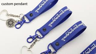 Personalized Logo Color PVC Keychain Soft Rubber Key Chain with Metal Pendant for Souvenir Gifts