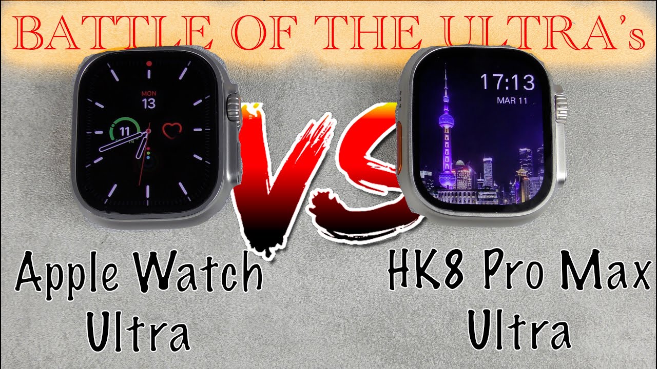 REAL vs FAKE: Apple Watch Ultra VS HK8 Pro Max Ultra Smartwatch: Is This  The BEST COMPARISON YET??? 