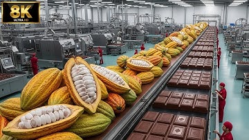 Inside a Modern Chocolate Factory: From Cocoa Beans to Premium Chocolate Bars (Full Process)