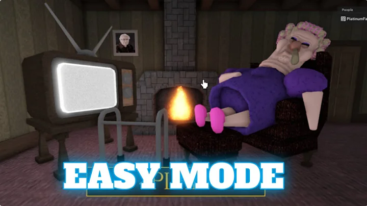 GRUMPY GRAN 👵 (Scary Obby) Roblox Walkthrough EASY Mode | No Death First Place [4K Gameplay] #roblox