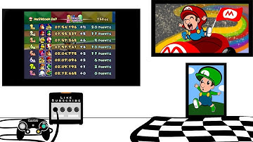 Mario Kart Double Dash 4 Player Netplay Custom Track GBA Peach Circuit