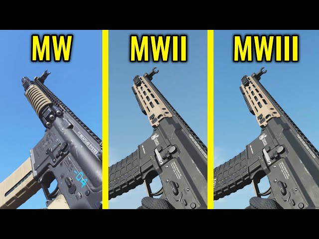 その他 MW2  MW3 COD MW 2019 vs MW2 2022 vs MW3 2023 - Weapons Comparison