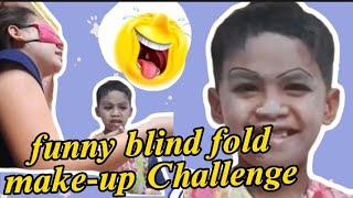 Funny blind fold make-up challenge |laughtrip 'to