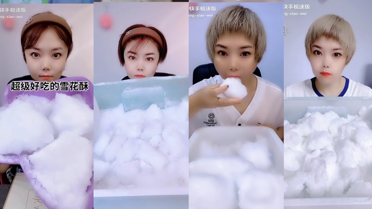 [BitesOnly] || REQ:😳Wang-xiao-wei😳 Extreme Squeaky Re freeze Ice Bites 🤤🤤 MUST WATCH 😍😳👌||