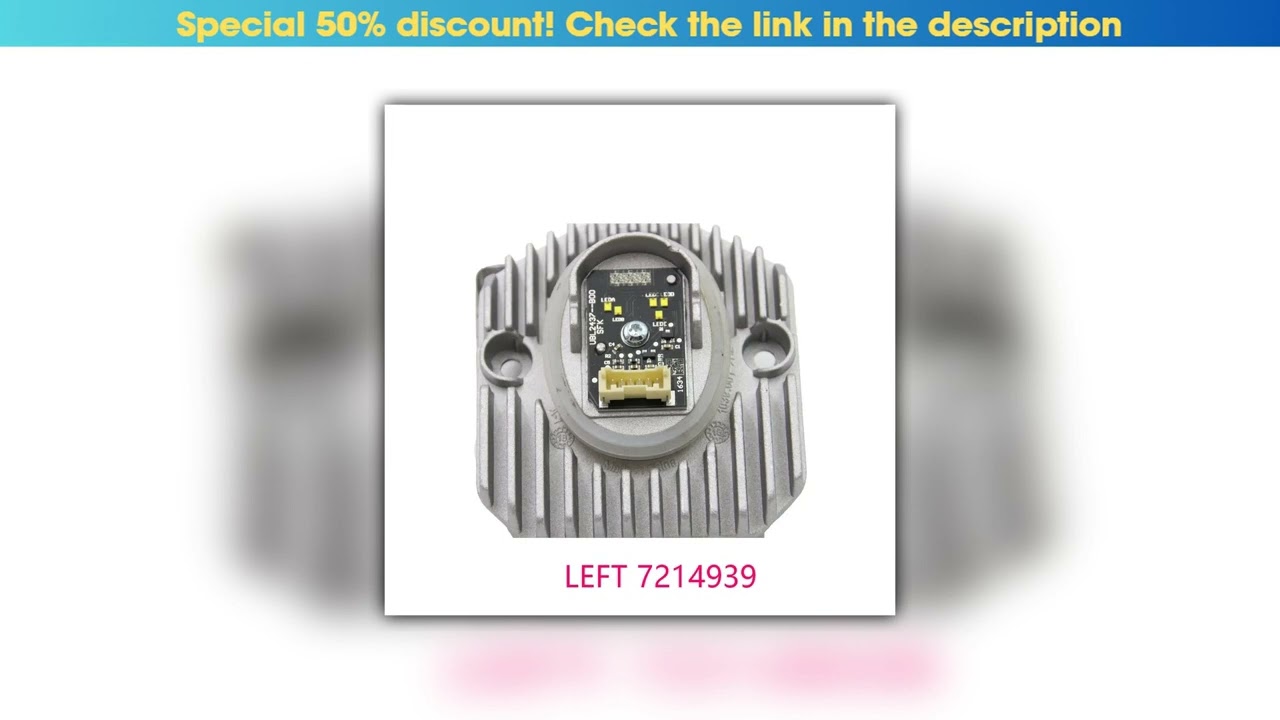 Exclusive High Configuration DRL LED Lightsource 7214939 L&R 63117214939 63117214940 For 2016-2018•