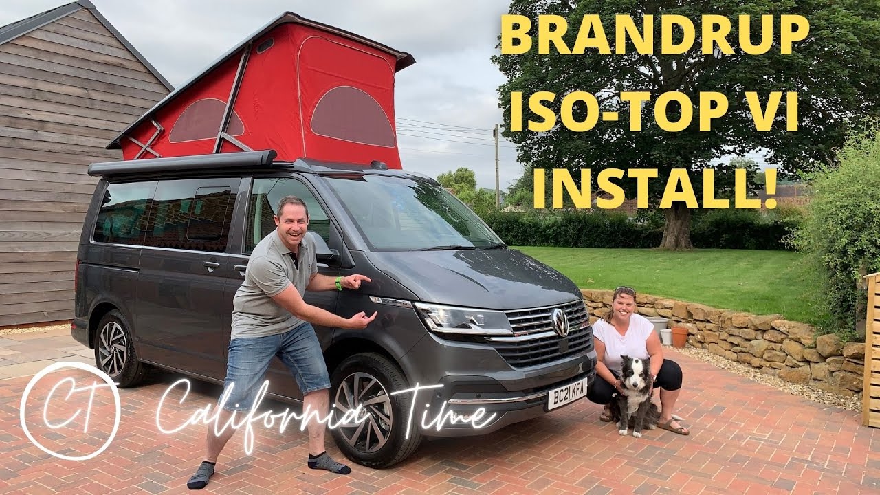 Обивка крыши Brandrup ISO-TOP VI - ПОЛНАЯ установка и распаковка на кемпере VW California Ocean T...