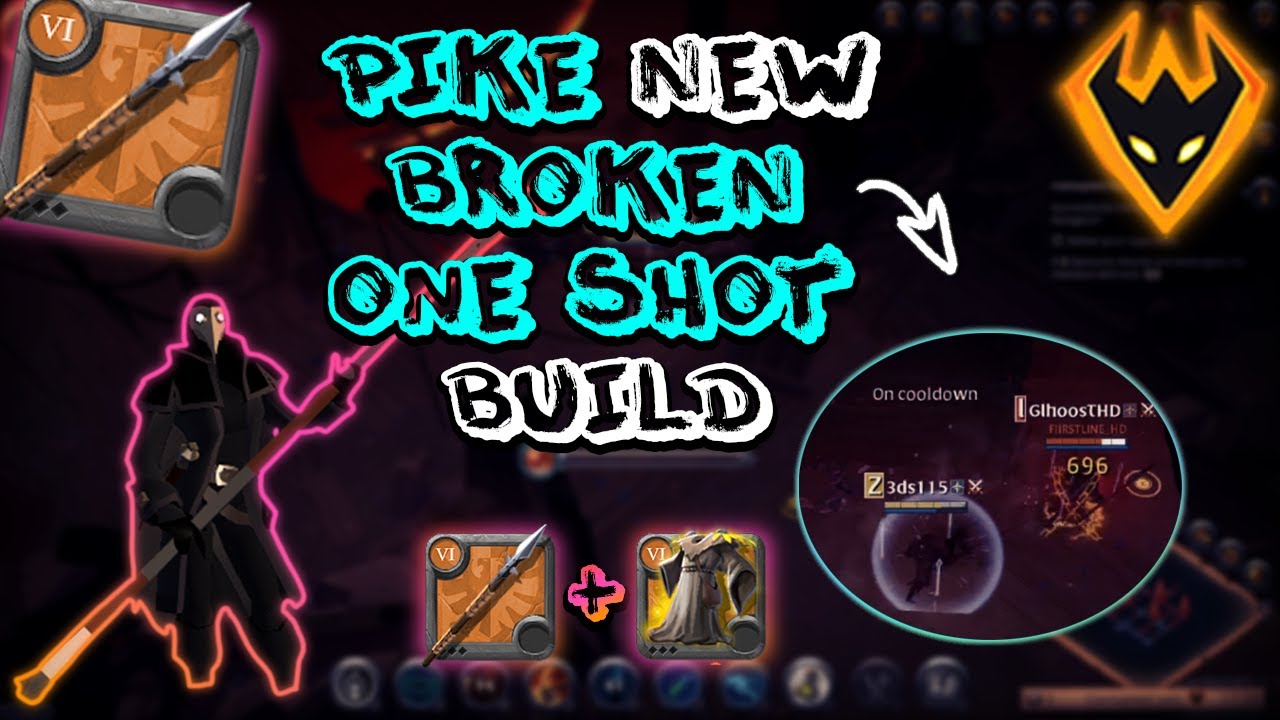 Pike New Broken One Shot Build!!! Pike Solo Pvp Moments - Corrupted Dungeons - Albion Online