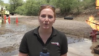Propane fire training takes 9 On Your Side cameras into the flames