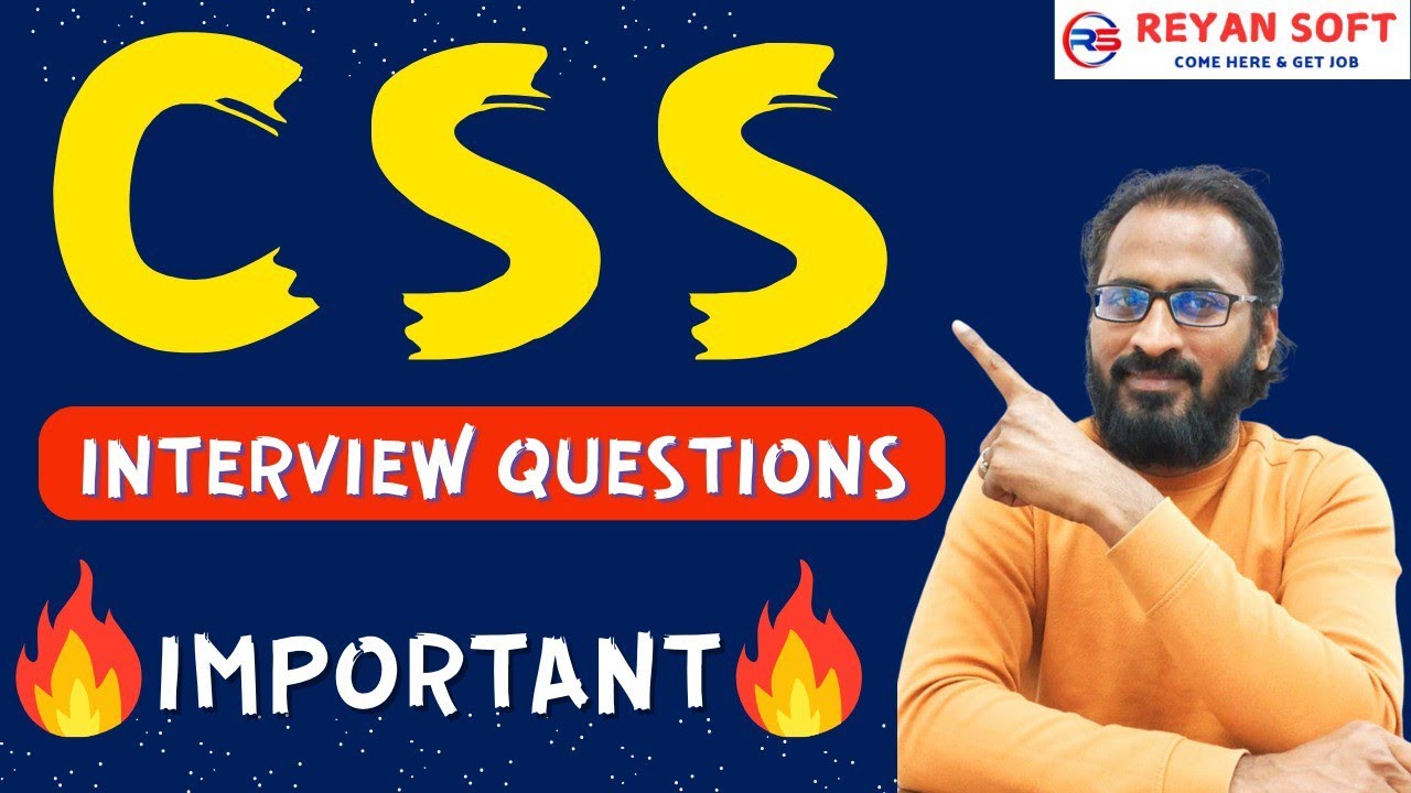 CSS IMPORTANT INTERVIEW QUESTIONS😍 - YouTube