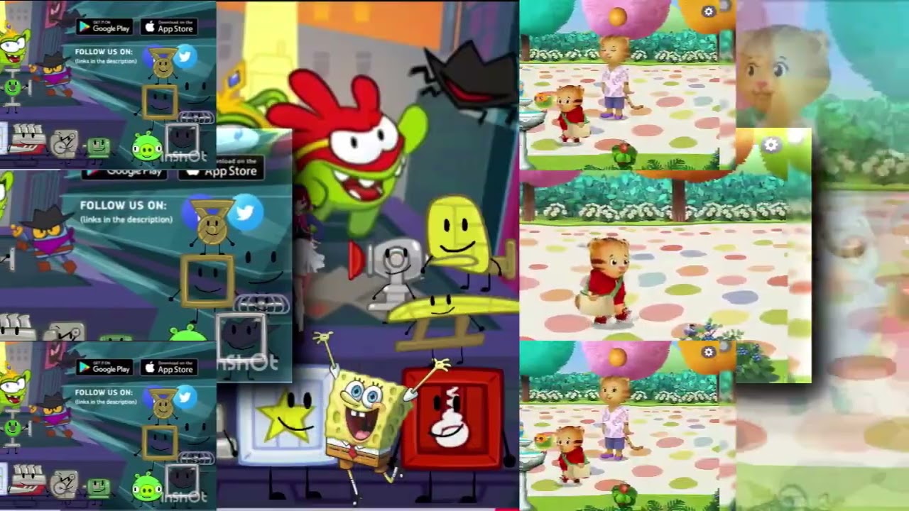 57 Shuric Scans With Are Slides (Daniel Tiger Neighborhood Vs Om Nom)