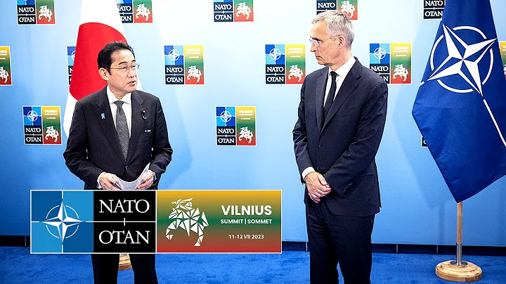 NATO Secretary General with the Prime Minister of Japan 🇯🇵 Fumio Kishida, 12 JUL 2023 - DayDayNews