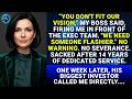 After 14 Years, My Boss Fired Me Without Warning - 1 Week Later, His Biggest Investor Called Me...