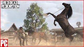 Red Dead Redemption PC/PS Now- Capturing Wild Horses with Lasso Mission Gameplay screenshot 2