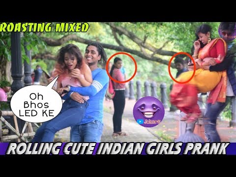 rolling-cute-girls-prank-in-india-|-roasting-mixed-|-youtube-jokers