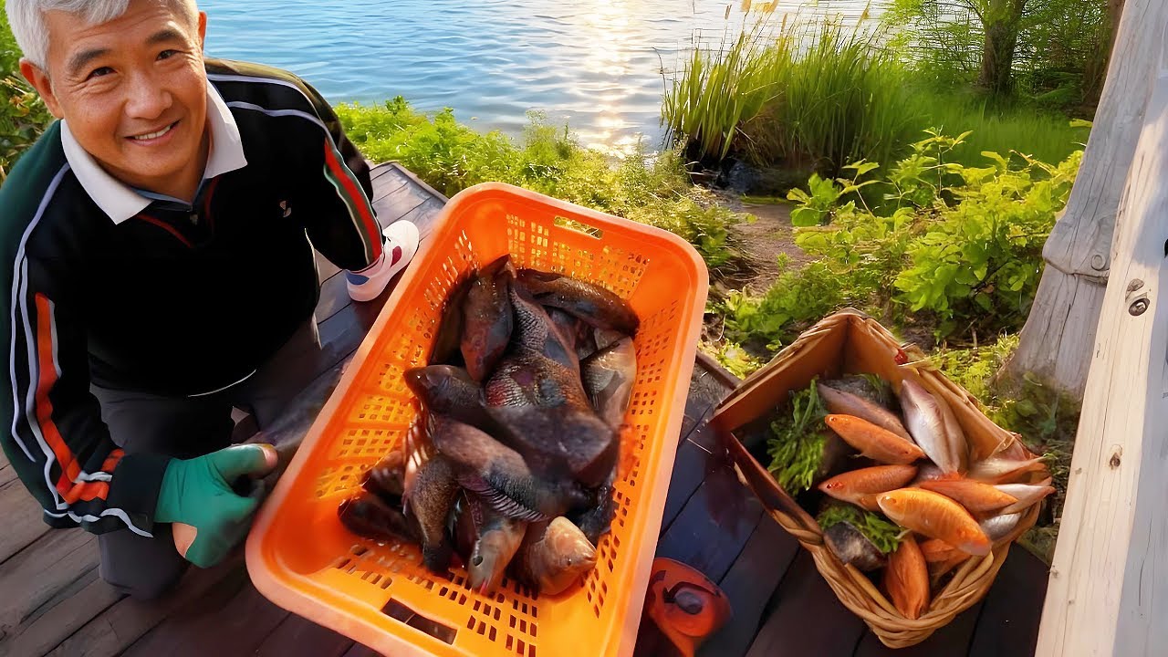 海南勝達釣場挑戰飛抄大羅非魚。 100斤羅飛上鉤，兩個人都抬不動