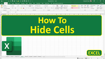 How To Hide Cells In Excel