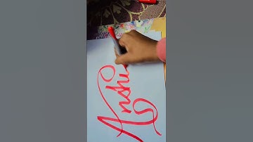Write the name Anshika in calligraphy writing #music #song #trending #calligraphy writing