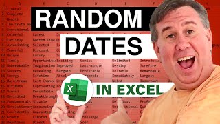 Excel Random Date or Random Date and Time - Episode 2524 screenshot 5